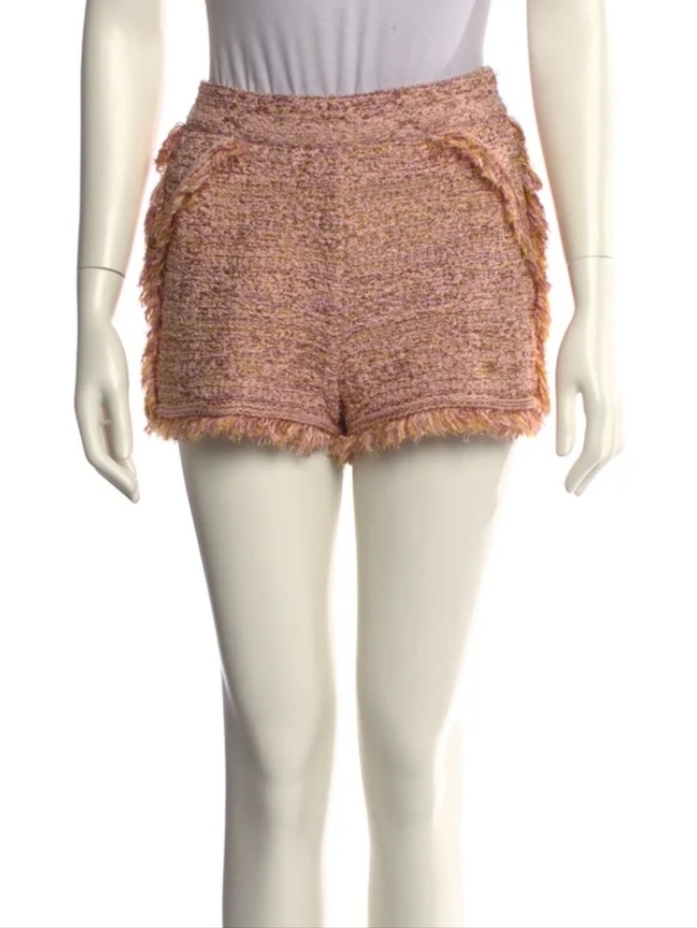 《 Missoni 》Fringed Bouclé High-Waist Shorts